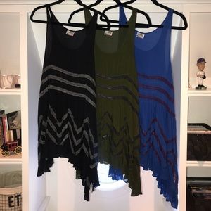 *BLACK* Free People Voile and Lace Trapeze Slip